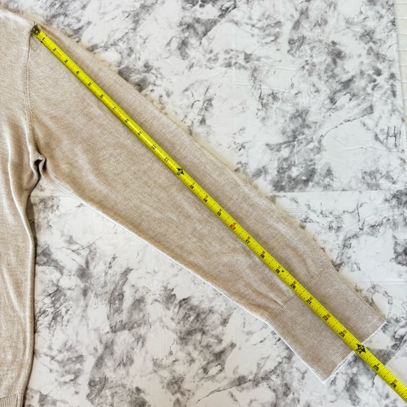 Ann Taylor Long Sleeve Beige sweater Sz XL - Picture 4 of 7